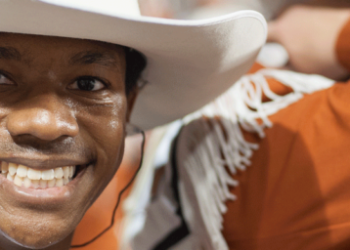 Longhorn band member